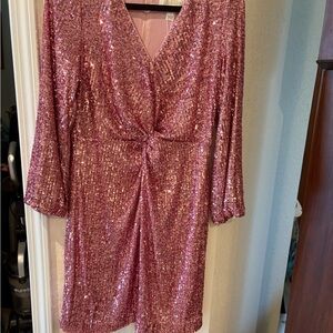 Lilly Pulitzer Pink Sequin Mini Dress